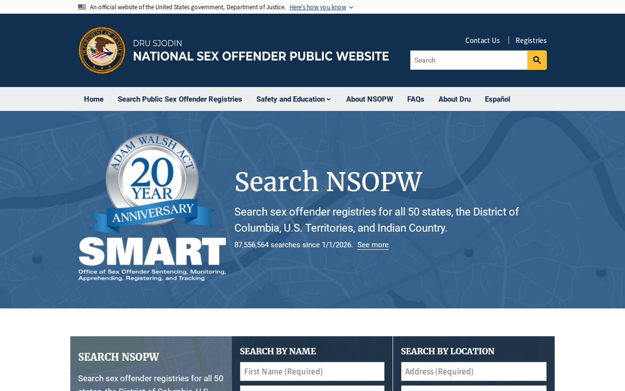 NSOPW national search used with a Crawford County sex offender lookup